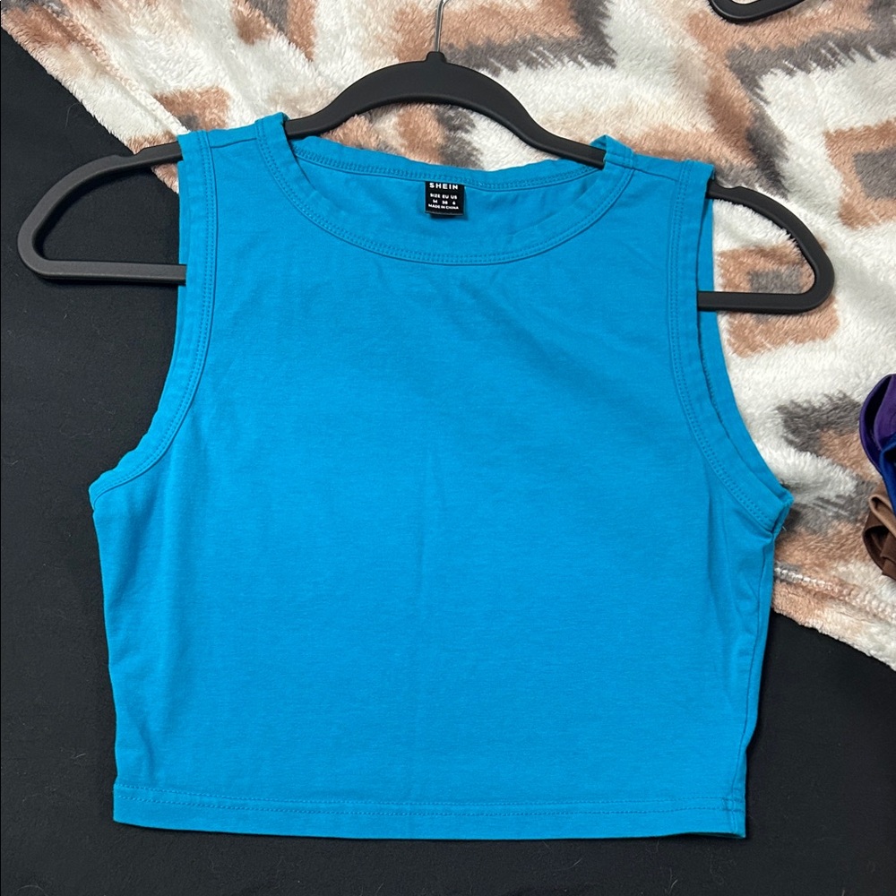 SHEIN Bright Blue Tank Top